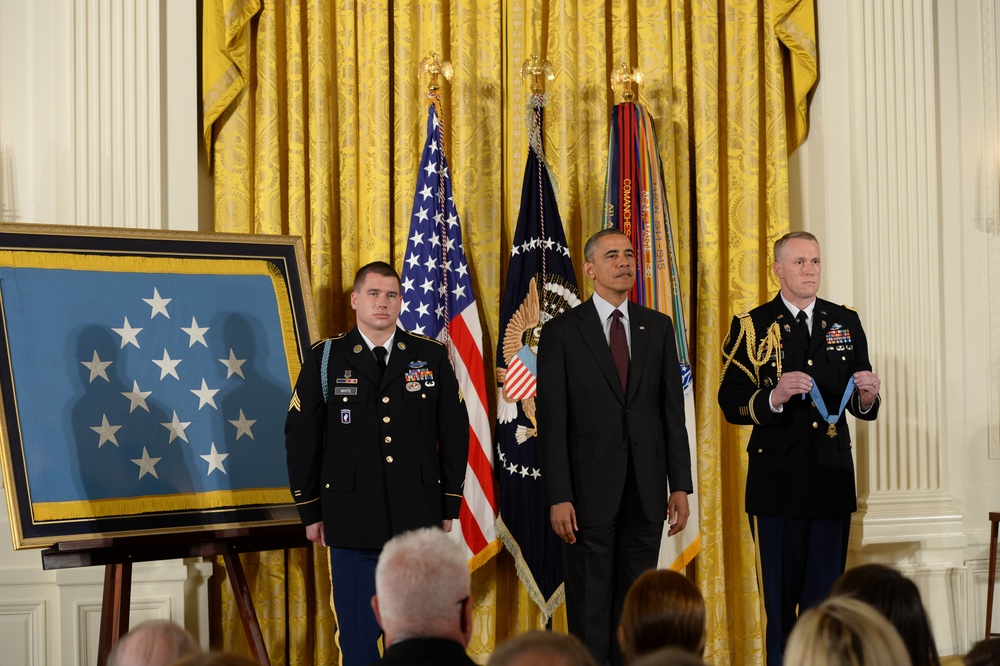 Medal of Honor Ceremony for former US Army Sgt. Kyle White