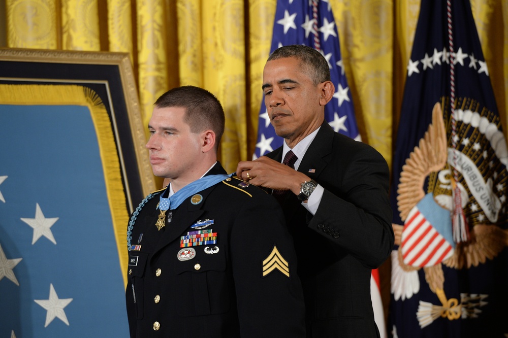 Medal of Honor Ceremony for former US Army Sgt. Kyle White