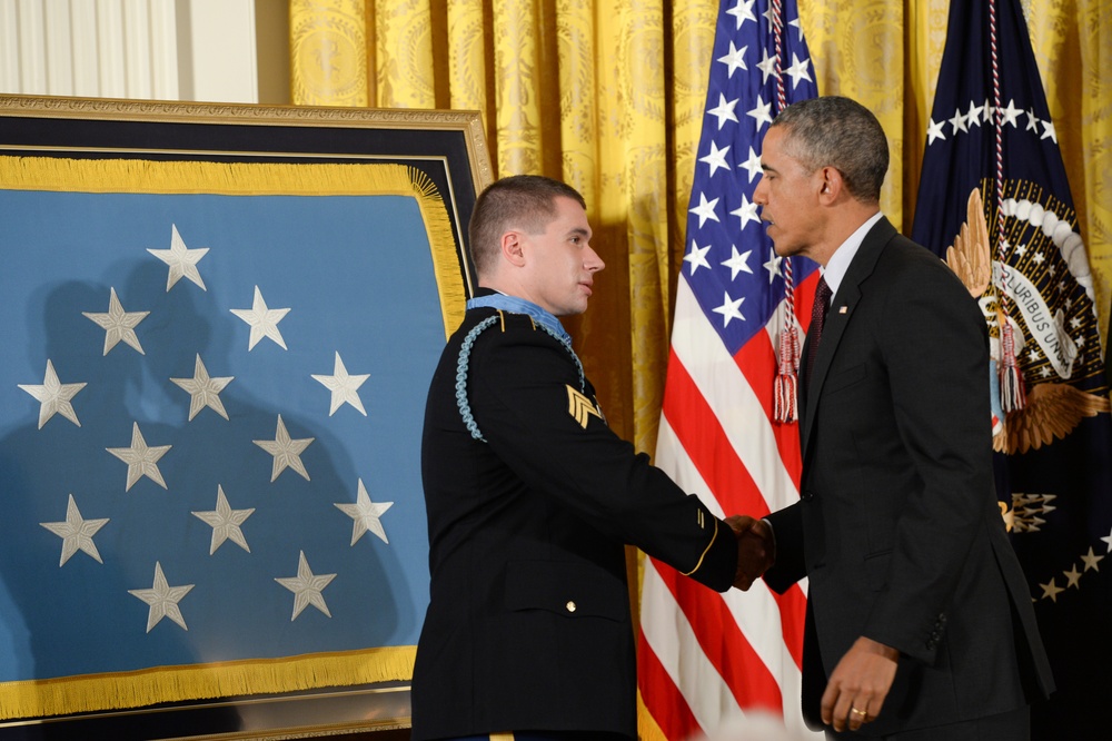 Medal of Honor Ceremony for former US Army Sgt. Kyle White