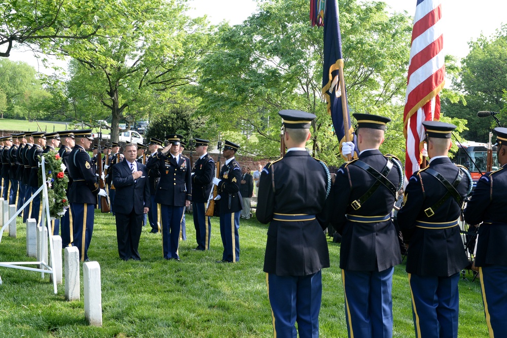 Wreath laying for Army Pvt. William Christman