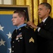 President Barack Obama awards former Army Sgt. Kyle White Medal of Honor
