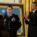 President Barack Obama awards former Army Sgt. Kyle White Medal of Honor