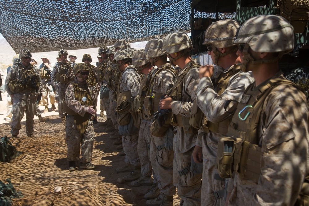 Make A Wish Foundation and 3d Battalion 11th Marine Regiment help Ryan Forbes become a &quot; Marine for a day&quot;