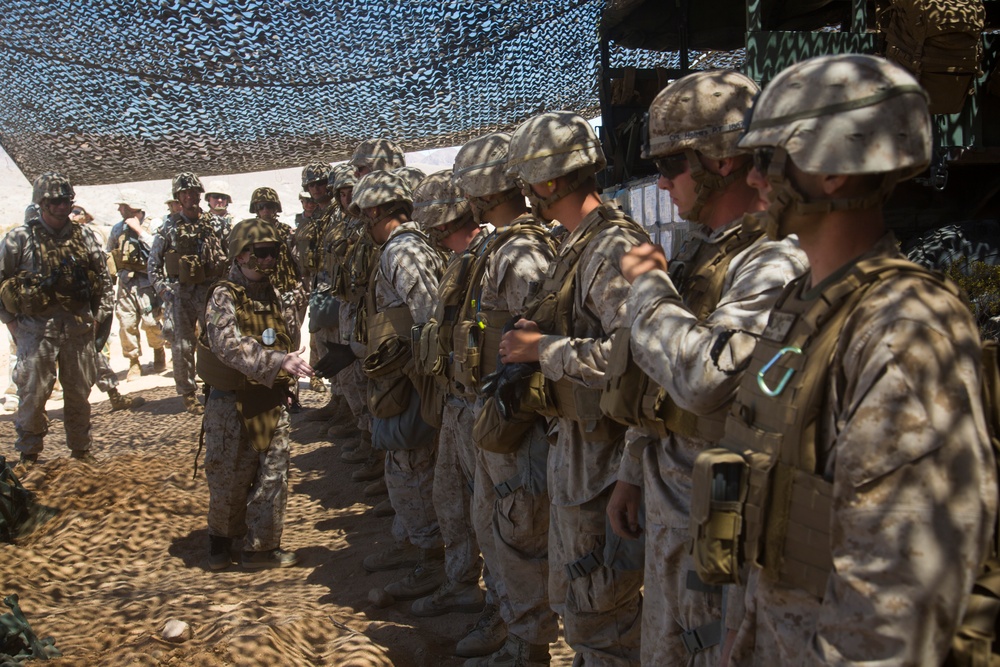 Make A Wish Foundation and 3d Battalion 11th Marine Regiment help Ryan Forbes become a &quot; Marine for a day&quot;