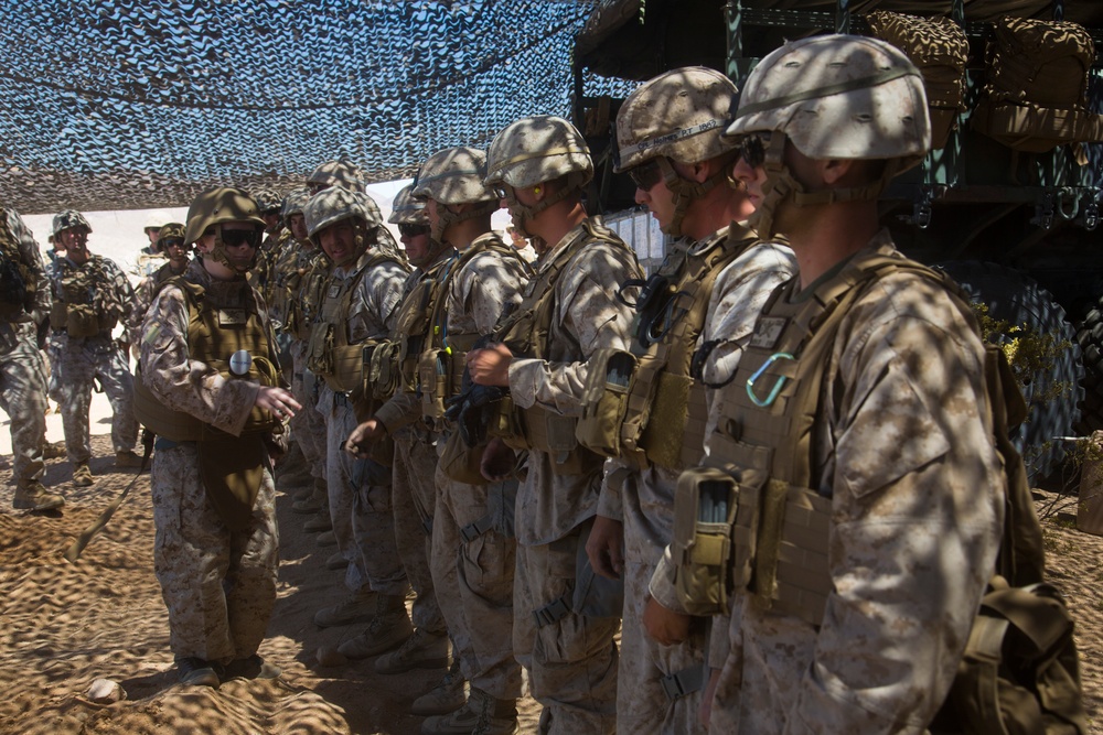 Make A Wish Foundation and 3d Battalion 11th Marine Regiment help Ryan Forbes become a &quot; Marine for a day&quot;