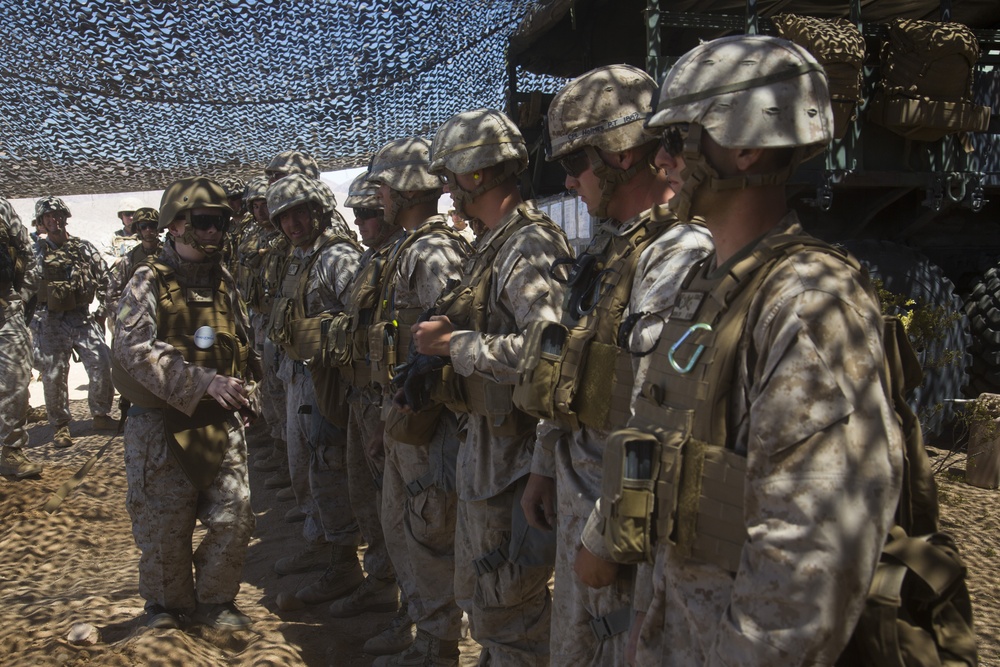 Make A Wish Foundation and 3d Battalion 11th Marine Regiment help Ryan Forbes become a &quot; Marine for a day&quot;