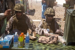 Make A Wish Foundation and 3d Battalion 11th Marine Regiment help Ryan Forbes become a " Marine for a day"