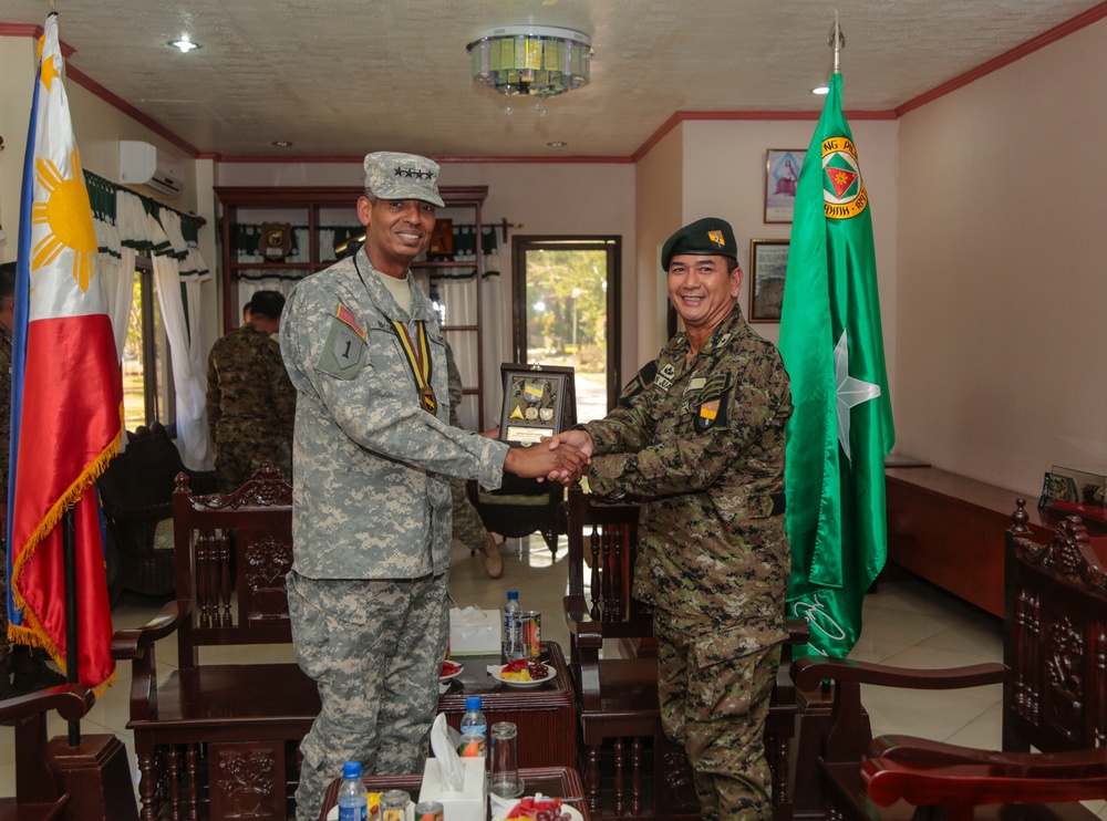 Gen. Vincent K. Brooks visits Fort Magsaysay