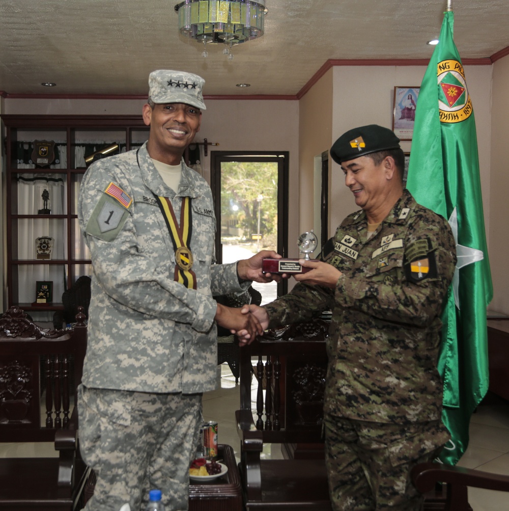 Gen. Vincent K. Brooks visits Fort Magsaysay