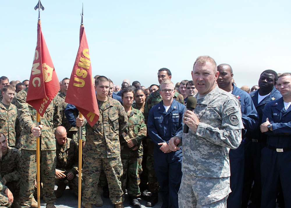 Operation Unified Response, Joint Task Force Haiti (JTF-Haiti), Bataan Amphibious Relief Mission