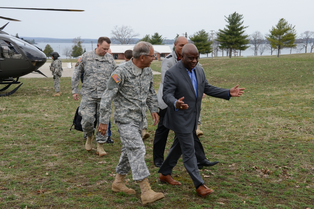 Liberian minister of defense visits Michigan National Guard