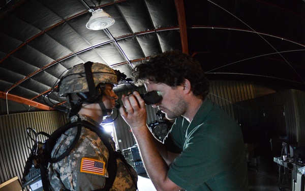 Indiana National Guard Soldiers utilize simulation technology in support of Bold Quest 14.2