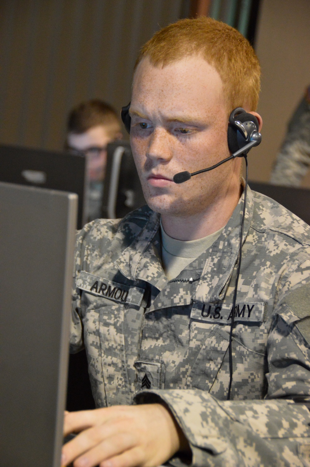 Indiana National Guard Soldiers utilize simulation technology in support of Bold Quest 14.2
