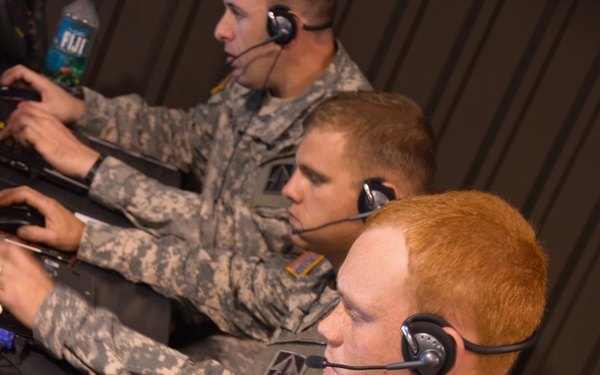 Indiana National Guard Soldiers utilize simulation technology in support of Bold Quest 14.2