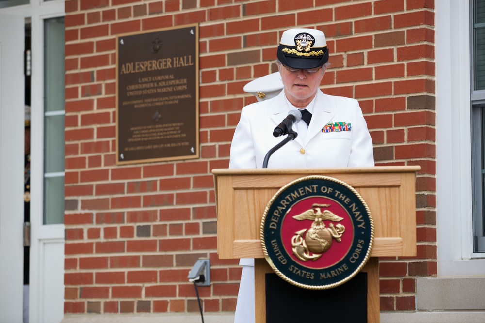 Lance Cpl. Christopher Adlesperger Building