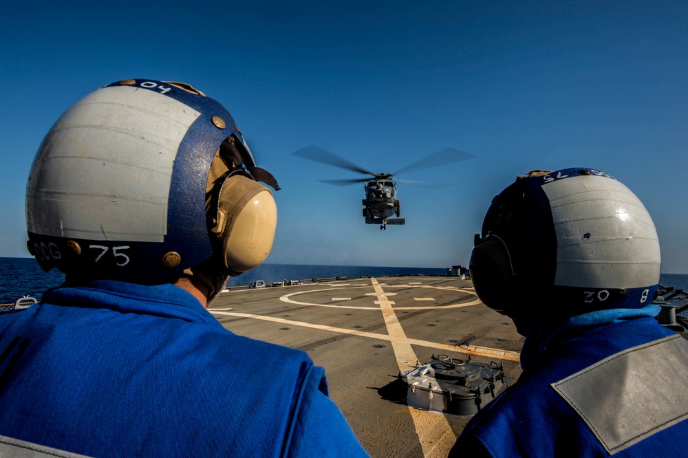 USS Donald Cook flight operations