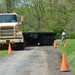 Soldier navigates cones