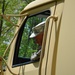 Soldier monitors tire direction and mirrors