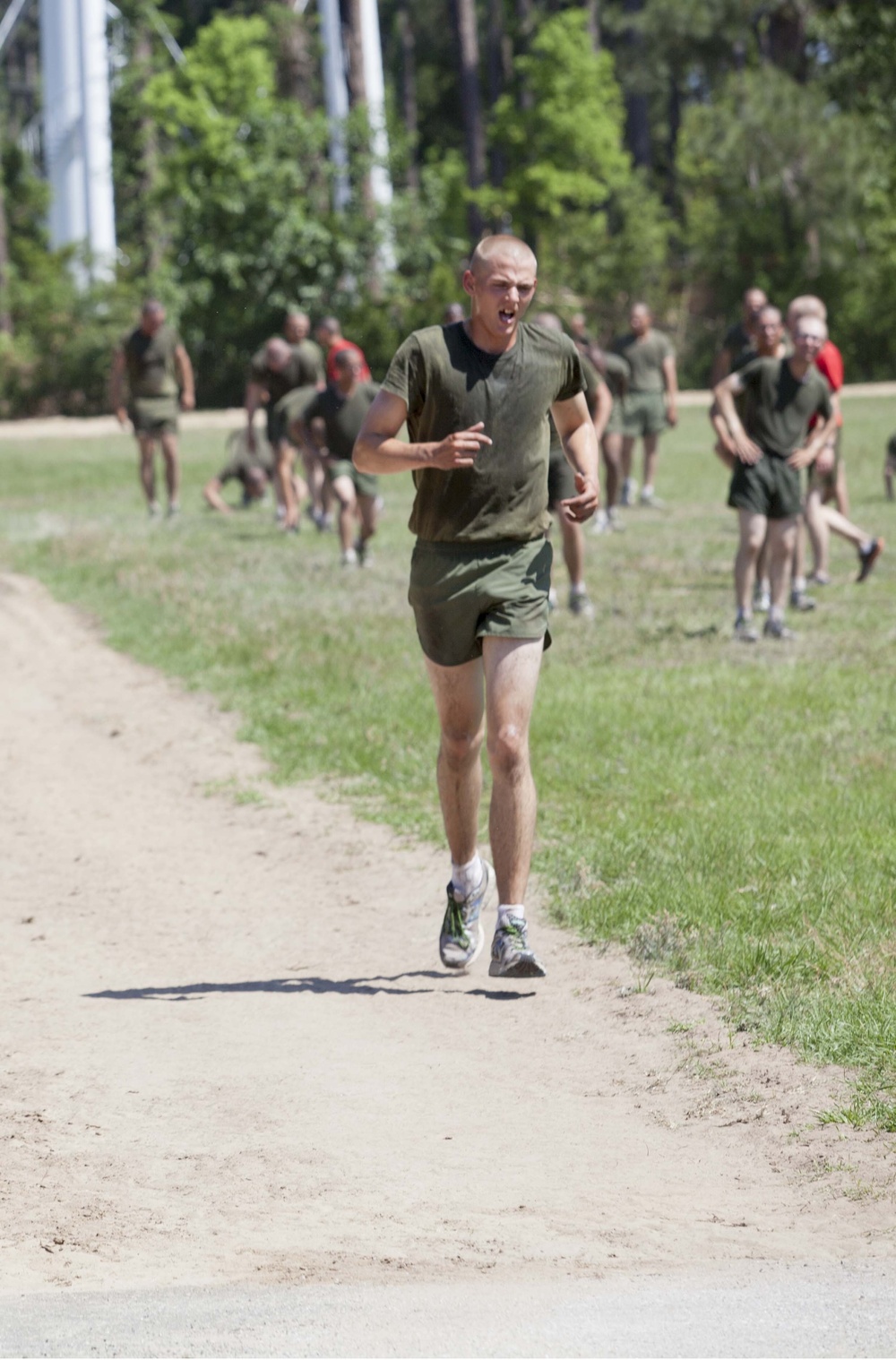 1st Recruit Training Battalion Bravo Company Physical Training Session