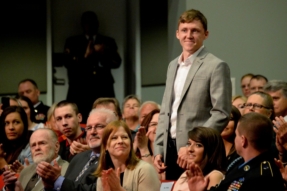 Medal of Honor Recipient Former US Army Sgt. Kyle White Hall of Heroes Induction Ceremony