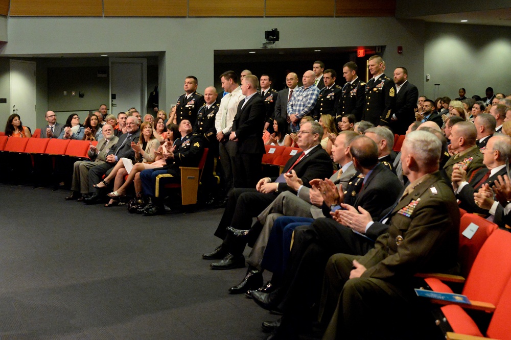 Medal of Honor Recipient Former US Army Sgt. Kyle White Hall of Heroes Induction Ceremony
