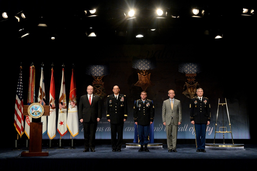Medal of Honor Recipient Former US Army Sgt. Kyle White Hall of Heroes Induction Ceremony