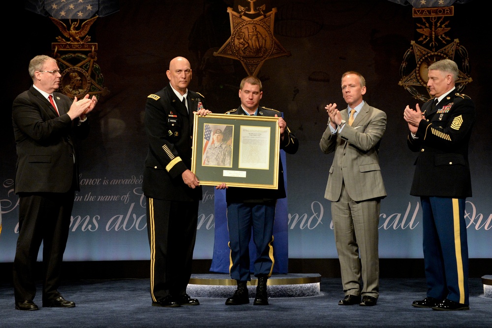 Medal of Honor Recipient Former U.S. Army Sgt. Kyle White Hall of Heroes Induction Ceremony