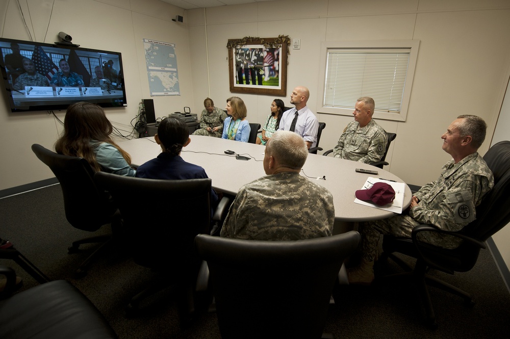 Tripler Army Medical Center, Guam ANG conduct Tele-Behavioral Health VTC demo