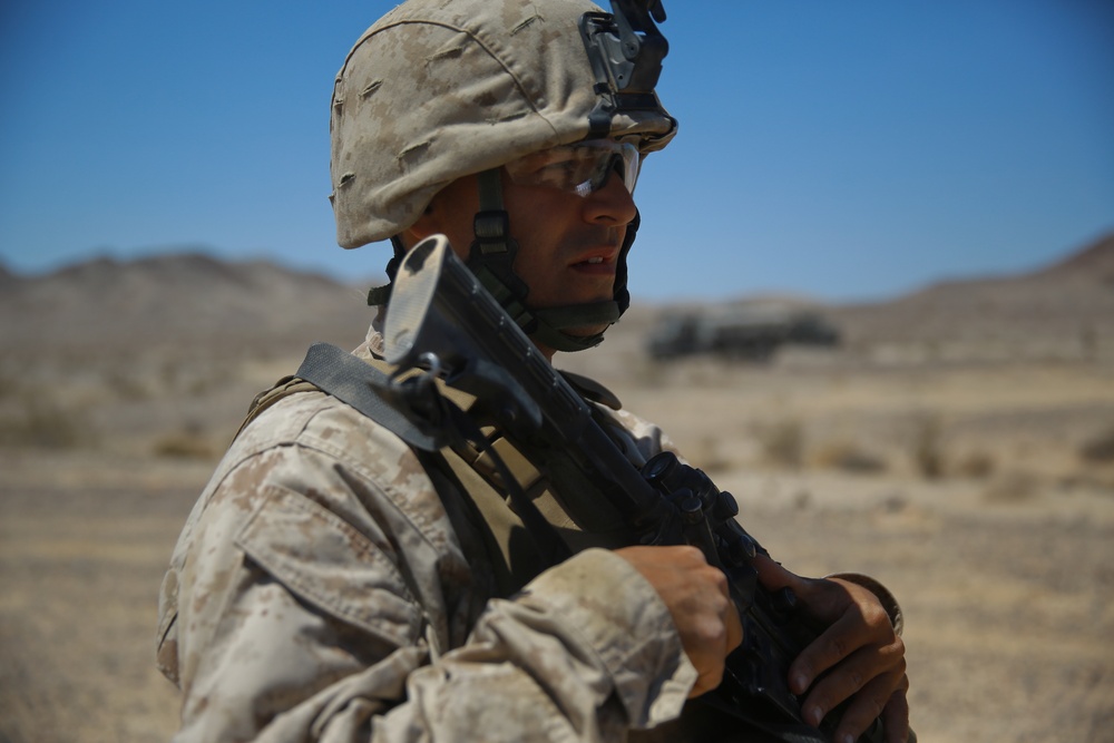 Every Marine a rifleman: Security platoon stands up during Exercise Desert Scimitar