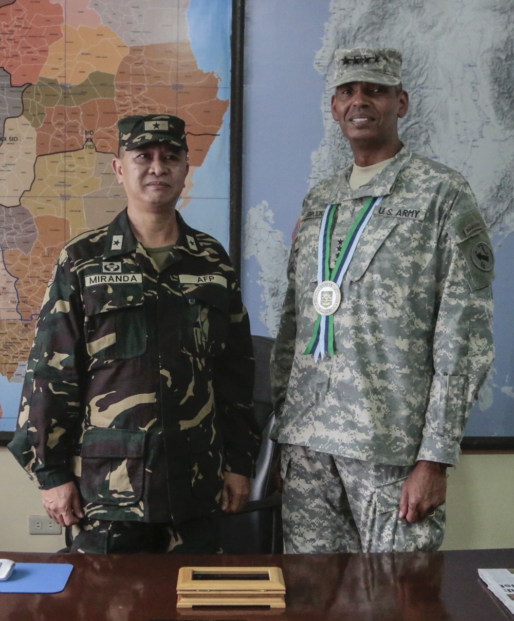 Gen. Vincent K. Brooks visits Fort Magsaysay