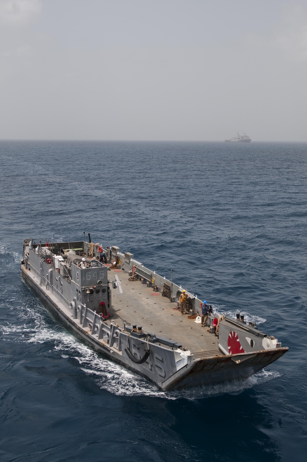 Landing Craft Utility 1645 returns to USS Nassau