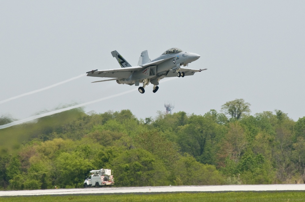 'Green Hornet' flight test on Earth Day