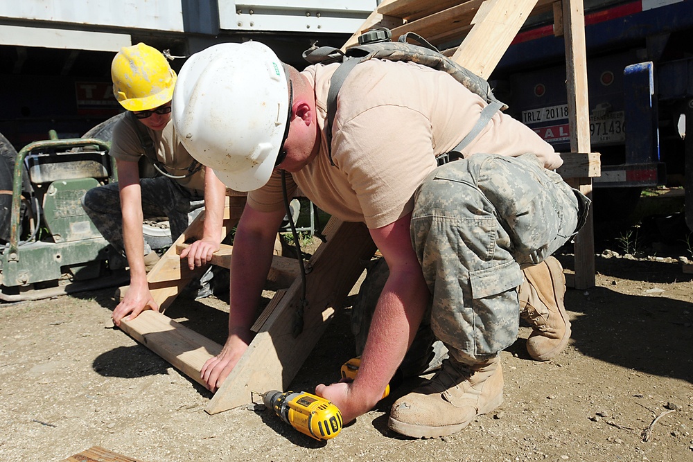 Building is what we do; Army Engineers Build Schools, Medical Clinics