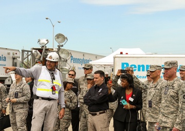 Distinguished Visitors View Training at HACC