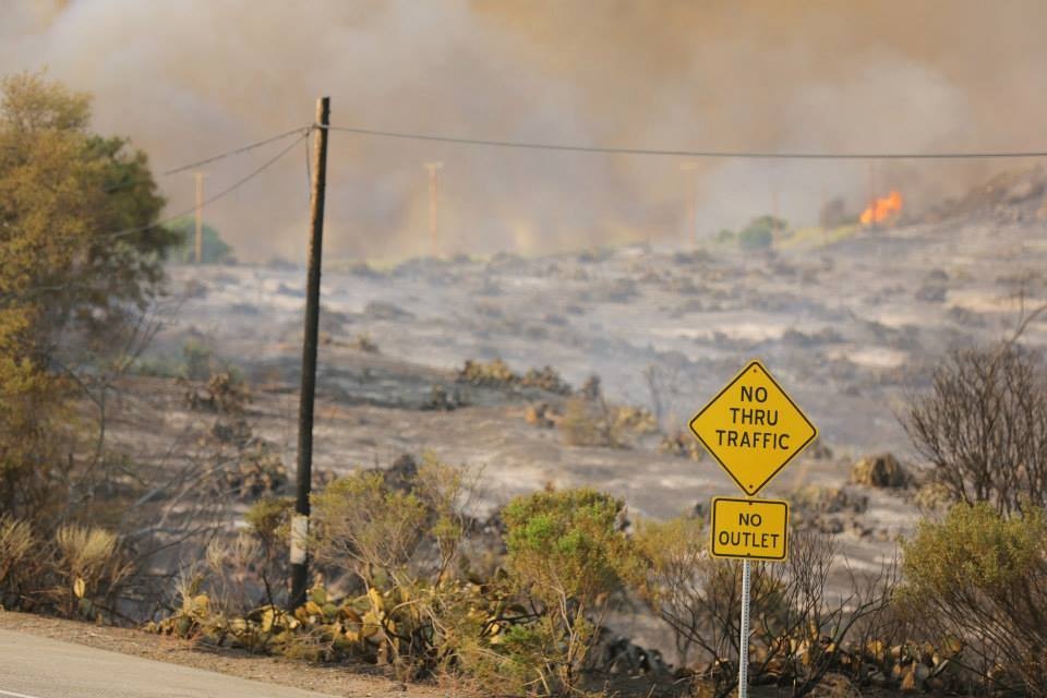 Marines respond to southern California wildfires