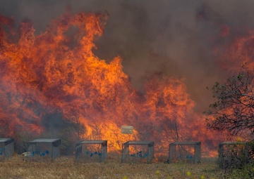 Marines fight California wildfires as thousands are displaced from blaze