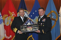 DLA inspector general retires amid family, friends