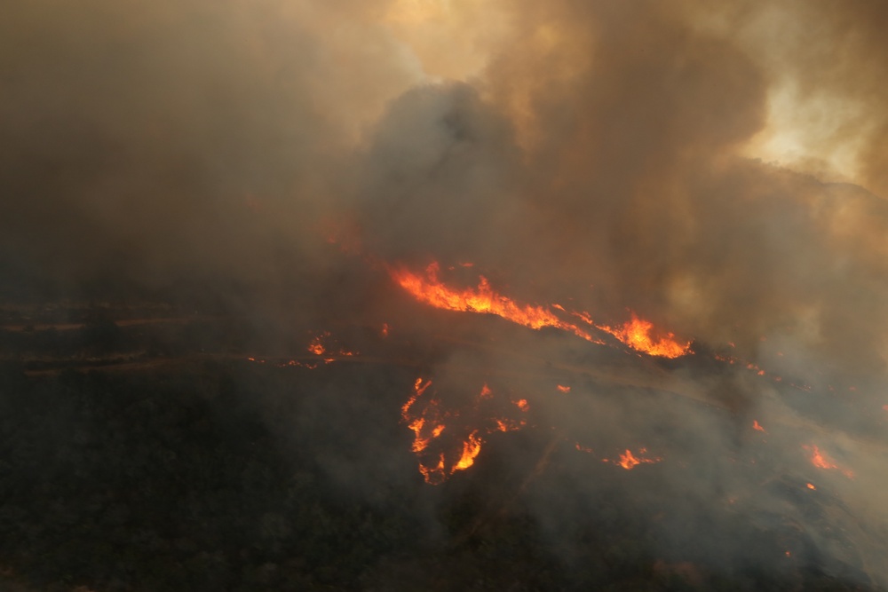 3rd MAW Marines fight San Diego County wildfires