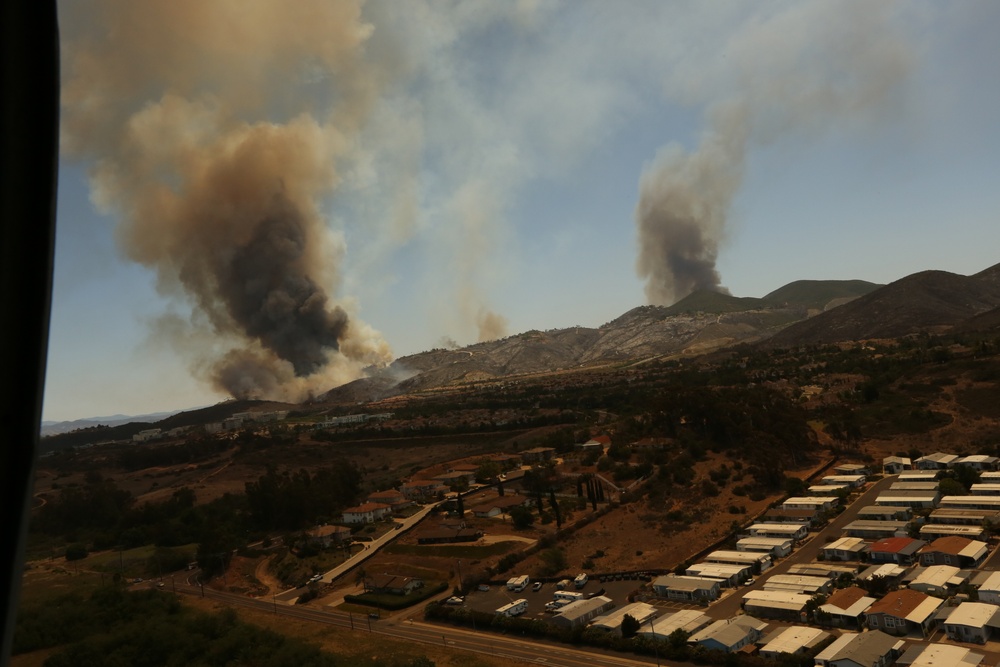 3rd MAW Marines fight San Diego County wildfires