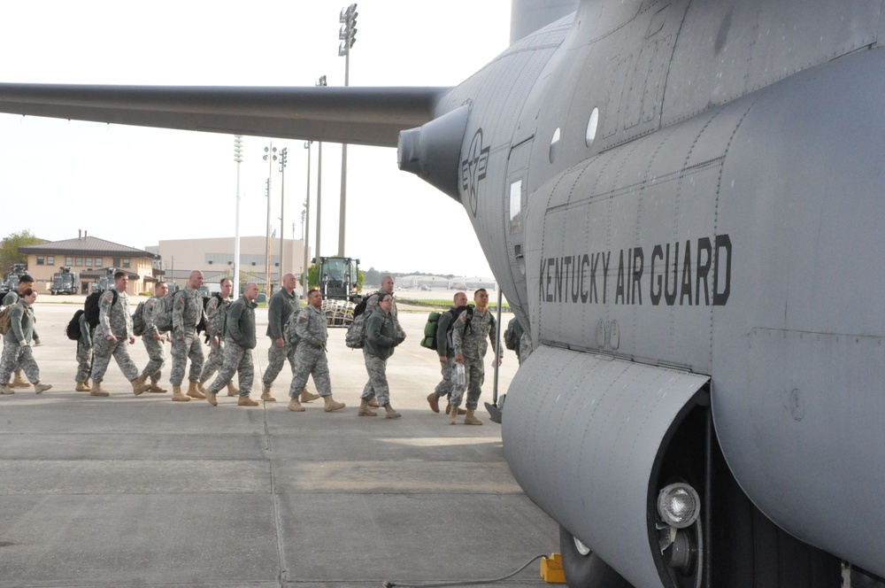 49th MP Brigade catches a ride home