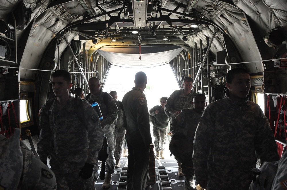 49th MP Brigade catches a ride home