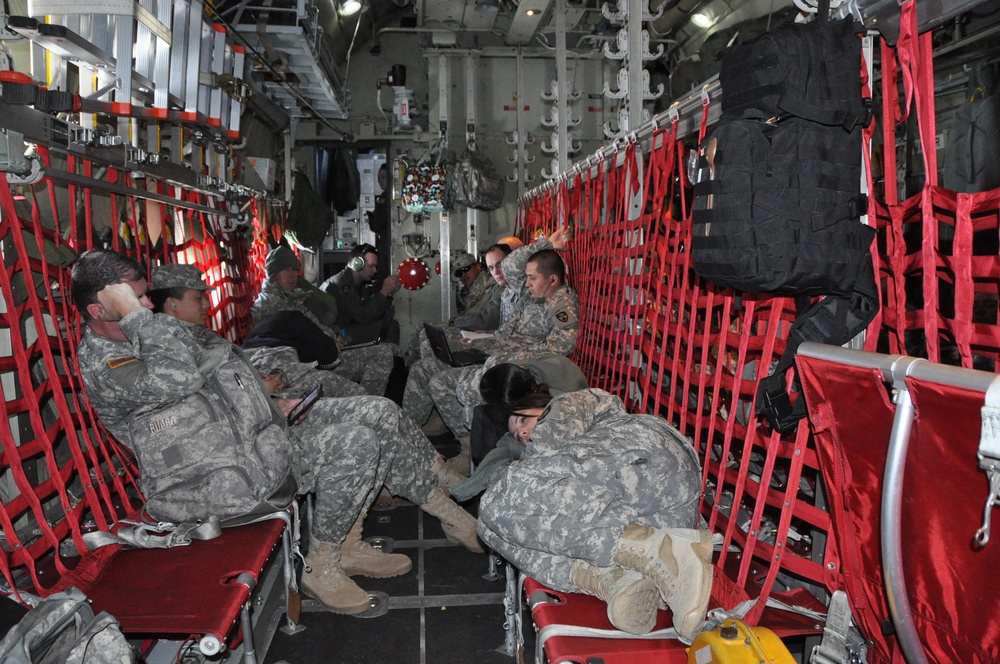 49th MP Brigade catches a ride home