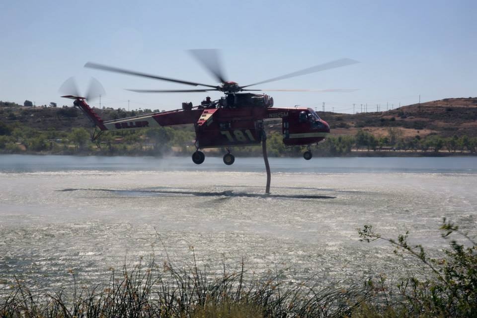 Marines fight southern California wildfires