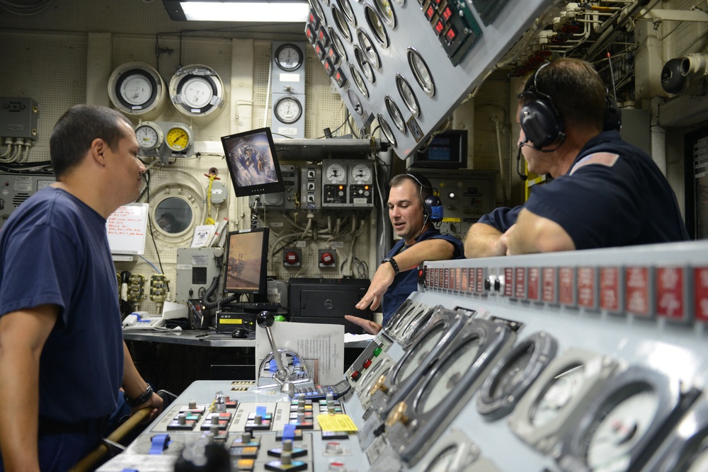 Basic engineering casualty control exercises on the CGC Morgenthau