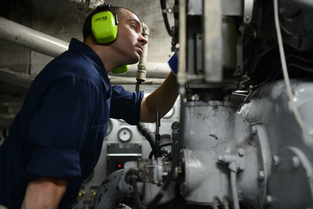 Basic engineering casualty control exercises on the CGC Morgenthau