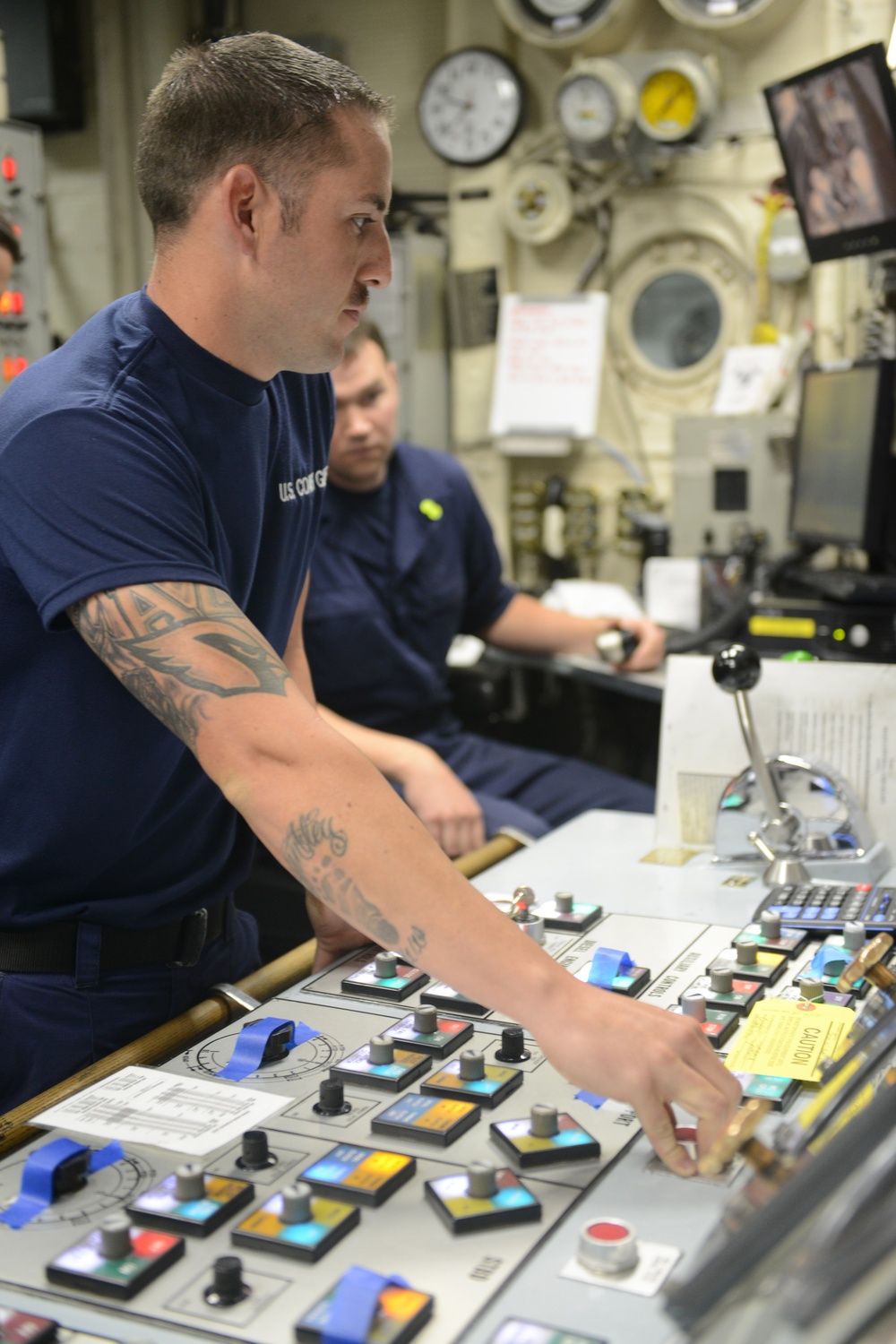 Basic engineering casualty control exercises on the CGC Morgenthau