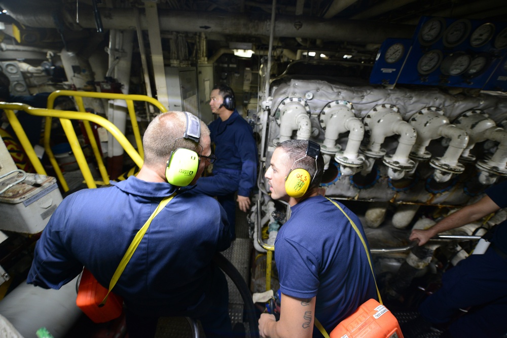 Basic engineering casualty control exercises on the CGC Morgenthau