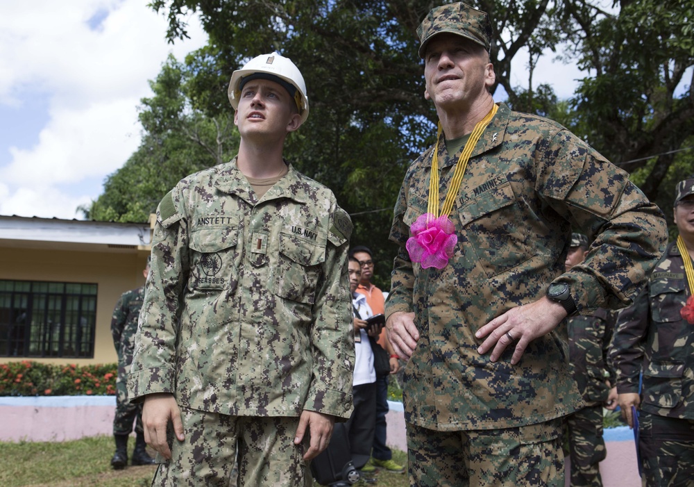 Philippine, U.S. forces commemorate completion of school renovations at Dona Mercedes Elementary School