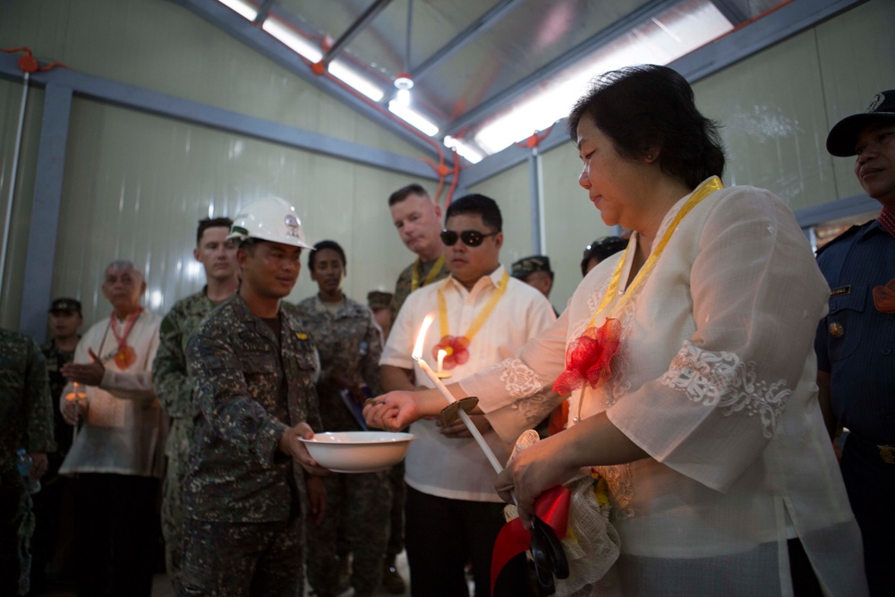 Philippine, U.S. forces commemorate completion of school renovations at Dona Mercedes Elementary School