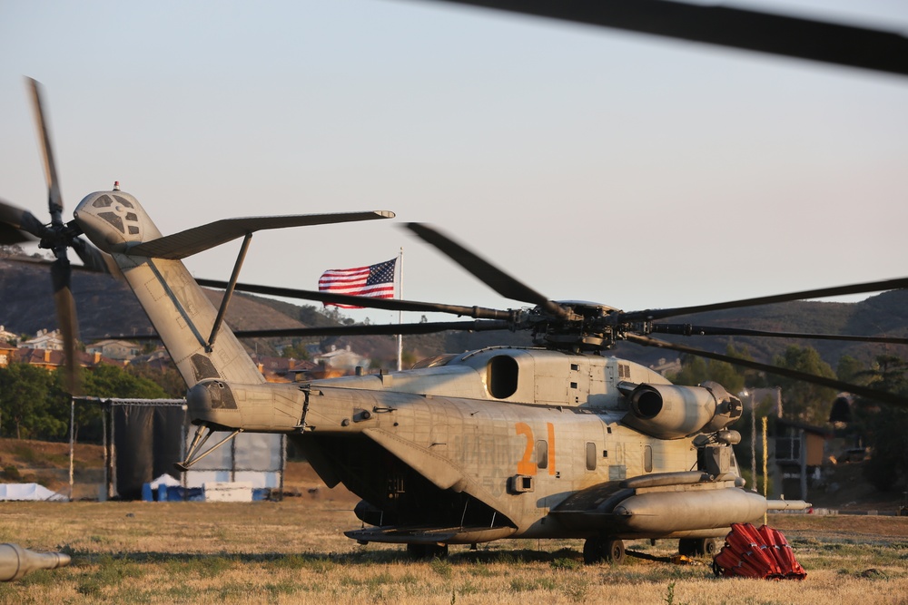 3rd MAW Marines fight San Diego County wildfires